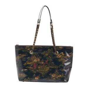 PATRICIA NASH Kent Countryside Belle Leather Tote With Chain Shoulder Straps